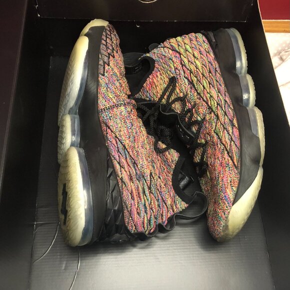 LeBron 15 Fruity Pebble Black – Size 11.5 - Picture 6 of 7